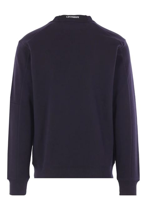 diagonal raised fleece sweatshirt man blue C.P. COMPANY | RCCMSS713A-005086W888